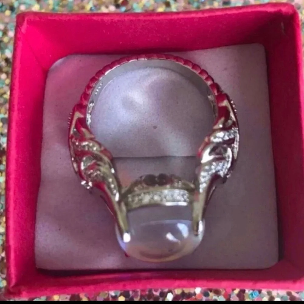 Sterling silver and moonstone ring - Picture 4 of 4